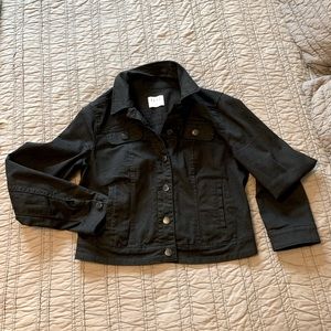 Size M black denim jacket